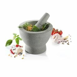 GEFU Mörser Crunchy Mit Stößel Aus Granit 17 Cm