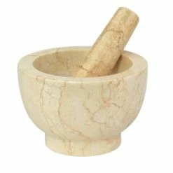 CILIO Mörser Mit Stößel Aus Marmor 13 Cm